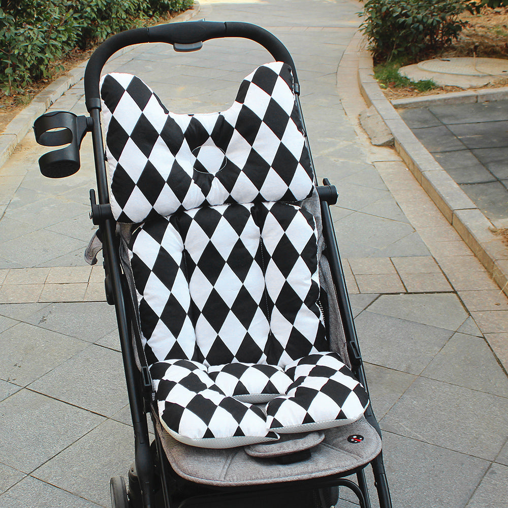 Enhance Your Baby's Comfort with Our Padded Cotton Stroller Seat Cushion